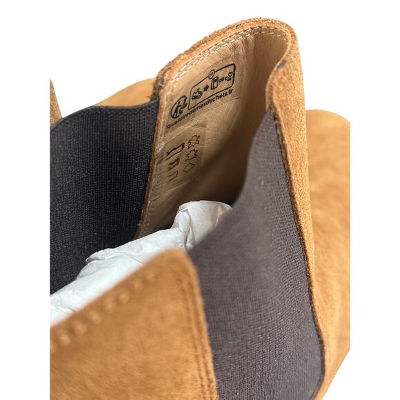 (43) NWT $495 The Kooples Brown suede leather Chelsea boots - Picture 11 of 13